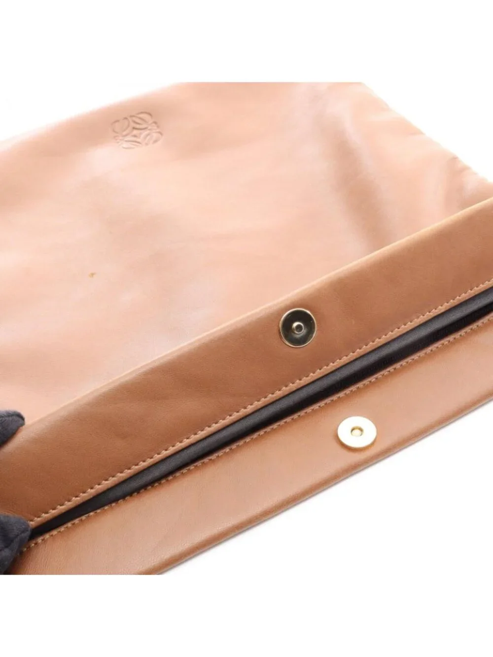 Loewe Shoulder Bag Anagram Brown Leather